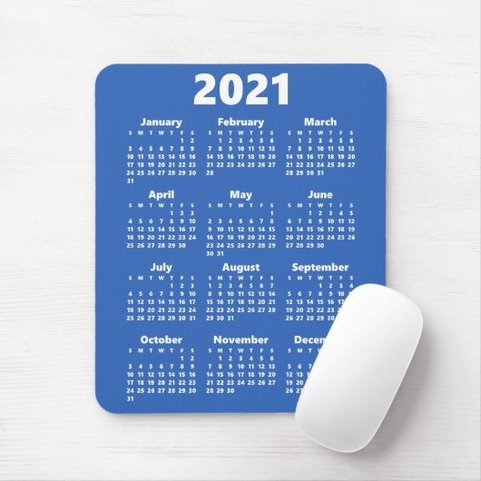 2021 Tijdschema Aangepaste kleuren Modern Mousepad Muismat (Met muis)
