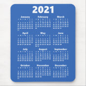 2021 Tijdschema Aangepaste kleuren Modern Mousepad Muismat (Voorkant)