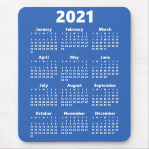 2021 Tijdschema Aangepaste kleuren Modern Mousepad Muismat