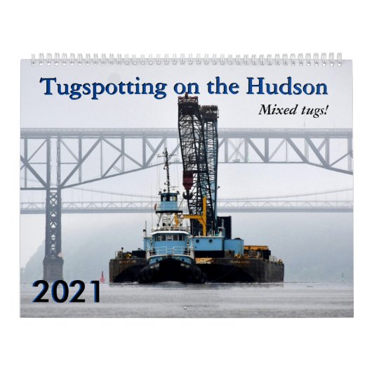 2021 Tugspotting op de agenda van Hudson Mixed Tug Kalender (Hoes)