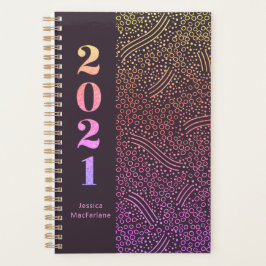 2021 Typografie Iridescent Holographic Confetti Planner