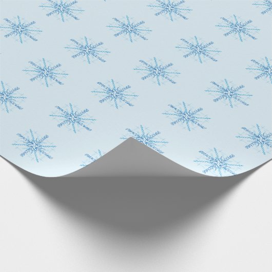 2021 Vaccin Coronavirus Snowflake Kerstmis Cadeaupapier (Hoek)