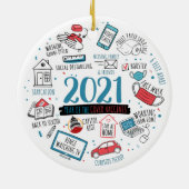 2021 Vaccin jaar van herdenking Keramisch Ornament (Achterkant)