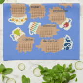 2021 Vergif de keukenhanddoek van de Tea Calendar (Gevouwen)
