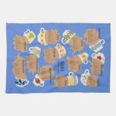 2021 Vergif de keukenhanddoek van de Tea Calendar (Horizontaal)