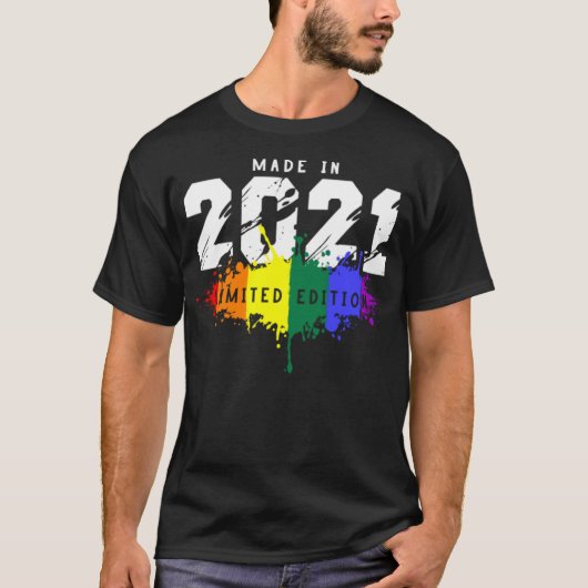 2021 Verjaardag Gay LGBT T-shirt (Voorkant)