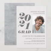 2021 Vetgedrukte tekst van de Partij van het Afstu Kaart (Voorkant / Achterkant)