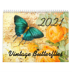 2021  vlinders en bloemen kalender