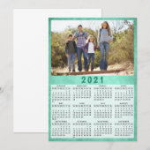 2021 Volledige jaarkalender - Aangepaste foto (Voorkant / Achterkant)