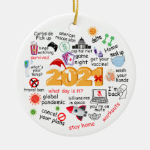 2021 Vreemd kerstrecoratief