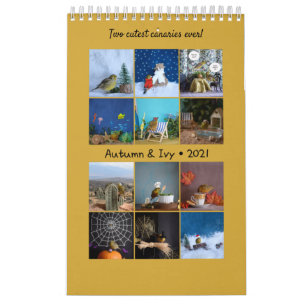 2021 Wall Calendar vogeltjes Canary Wharf, London Kalender