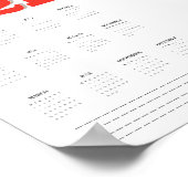 2021 wandkalender poster (Hoek)