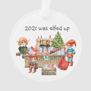 2021 Was Kabouter Op De Kerstman Grappige Covid Ka Ornament
