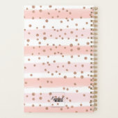 2021 Wees vriendelijk Nieuwjaar Roos Gold Glitter Planner (Achterkant)