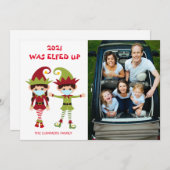 2021 werd opgefokt met kerstcadeautje feestdagenkaart (Voorkant / Achterkant)