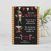 2021 werd opgevoed Funny Cocktail Party Kerstmis Kaart (Staand voorkant)