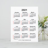 2021 White 52 Week Agenda by Janz 8,5x11 Paper (Staand voorkant)