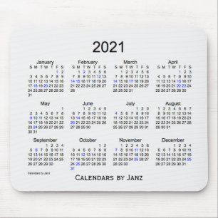 2021 White Smoke Holiday Calendar van Janz Mousepa Muismat