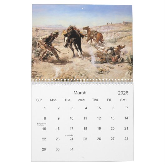 2021 Wild West Kalender (Mar 2026)