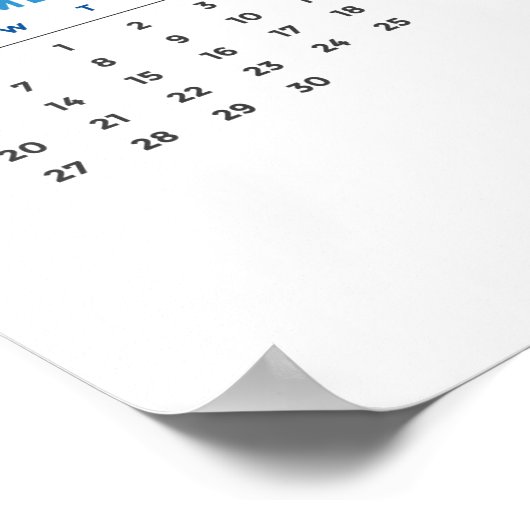 2021 Winterlandschap Kalender Poster (Hoek)