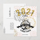 2021 WISSEN | Laten we samen de wereld reizen Feestdagenkaart (Voorkant / Achterkant)