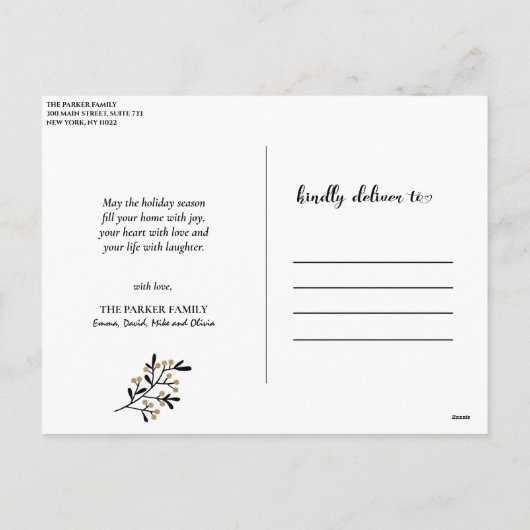 2021 WISSEN | Laten we samen de wereld reizen Feestdagenkaart (Achterkant)