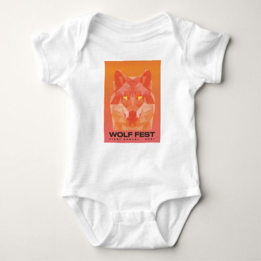 2021 Wolf Fest Baby Bodysuit (Voorkant)