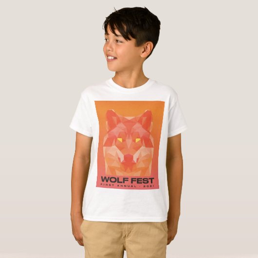 2021 Wolf Fest Kinder T-Shirt (Voorkant volledig)
