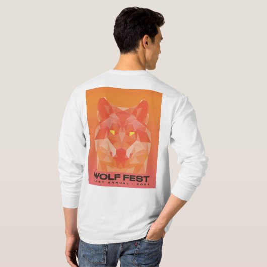 2021 Wolf Fest Long T-Shirt - logo on back (Achterkant volledig)