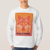2021 Wolf Fest Long T-Shirt - logo op voorzijde (Voorkant)