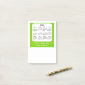 2021 Yellow Green Post It Note Calendars by Janz (Op bureau)