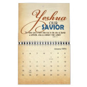 2021 YESHUA Jesus Jewish Name Christelijk Messiah Kalender (Jan 2026)