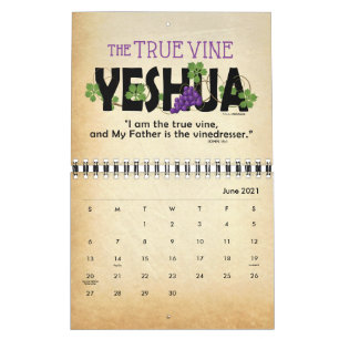 2021 YESHUA Jesus Jewish Name Christelijk Messiah Kalender