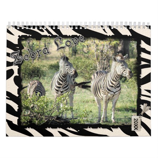 2021 Zebra Liefdeskalender Kalender (Hoes)
