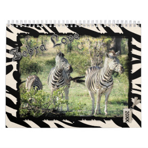 2021 Zebra-liefdeskalender Kalender