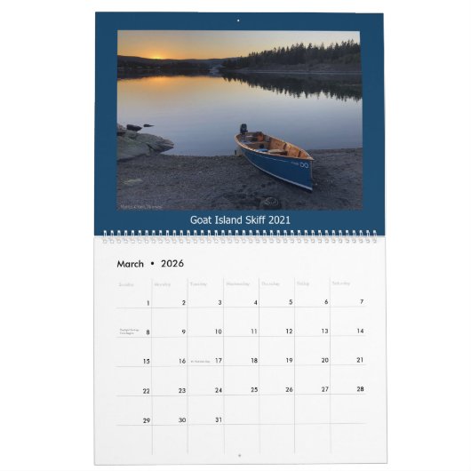 2021 Zeilaarkalender - Goat Island Skiffs World Kalender (Mar 2026)