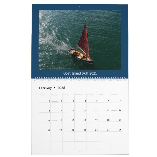 2021 Zeilaarkalender - Goat Island Skiffs World Kalender (Feb 2026)