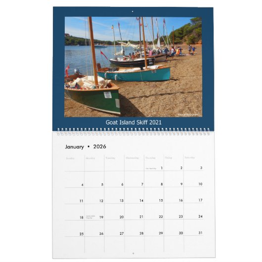2021 Zeilaarkalender - Goat Island Skiffs World Kalender (Jan 2026)