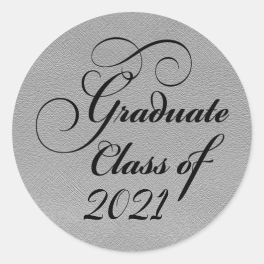 2021 zilveren afstudeerfeest dank u zegel (Voorkant)