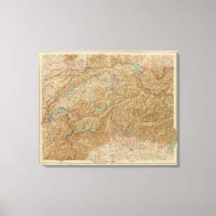 2021 Zwitserland Canvas Afdruk