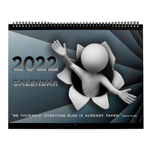 2022 3D Peeps Grote Kalender met Citaten (Hoes)