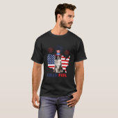 2022 4th Of July Independence Day Us American Flag T-shirt (Voorkant volledig)