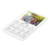 2022 Aangepaste fotokalender Mini Magneet (Linkerzijde)