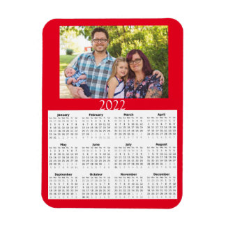 2022 Aangepaste fotokalender Mini-magneet Magneet