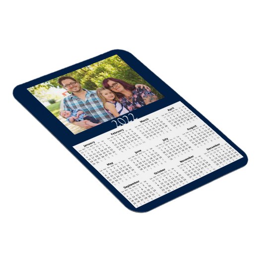 2022 Aangepaste fotokalender Mini-magneet Magneet (Rechterzijde)