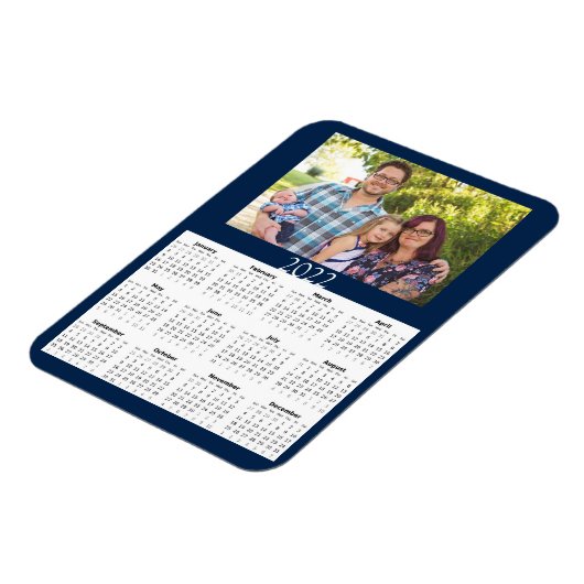 2022 Aangepaste fotokalender Mini-magneet Magneet (Linkerzijde)