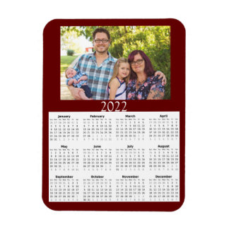 2022 Aangepaste fotokalender Mini-magneet Magneet
