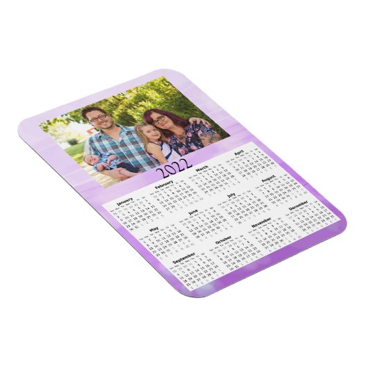 2022 Aangepaste fotokalender Mini-magneet Magneet (Rechterzijde)