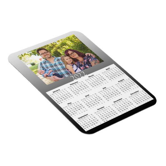 2022 Aangepaste fotokalender Mini-magneet Magneet (Rechterzijde)