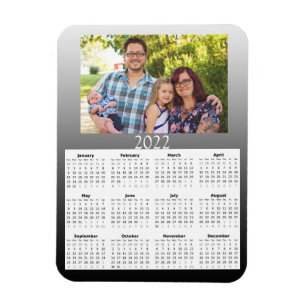 2022 Aangepaste fotokalender Mini-magneet Magneet